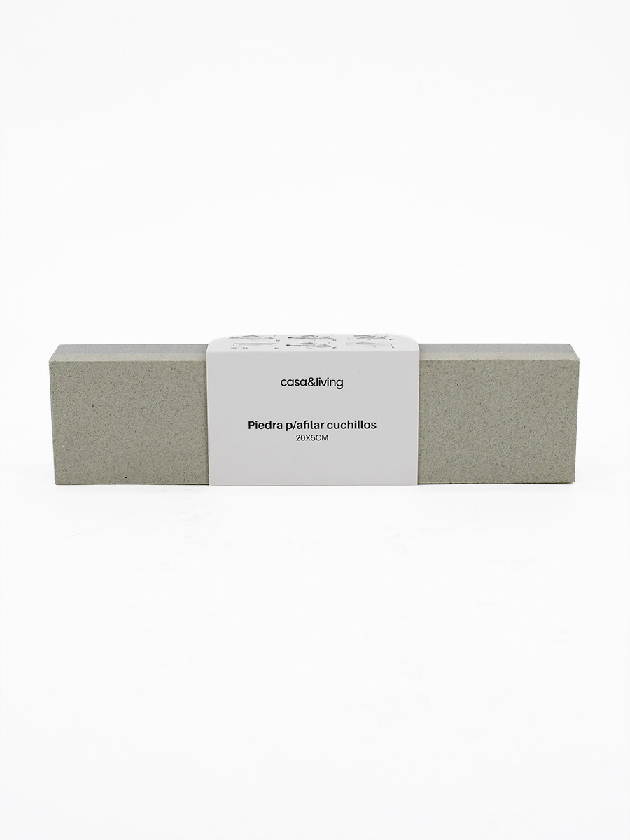 PIEDRA PARA AFILAR CUCHILLOS - GRIS 