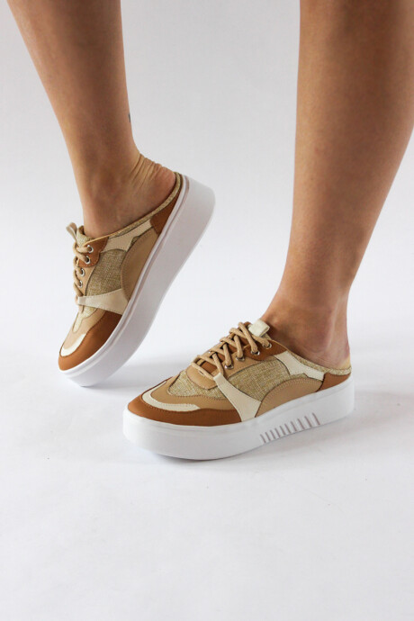 Zapato Open Tostado