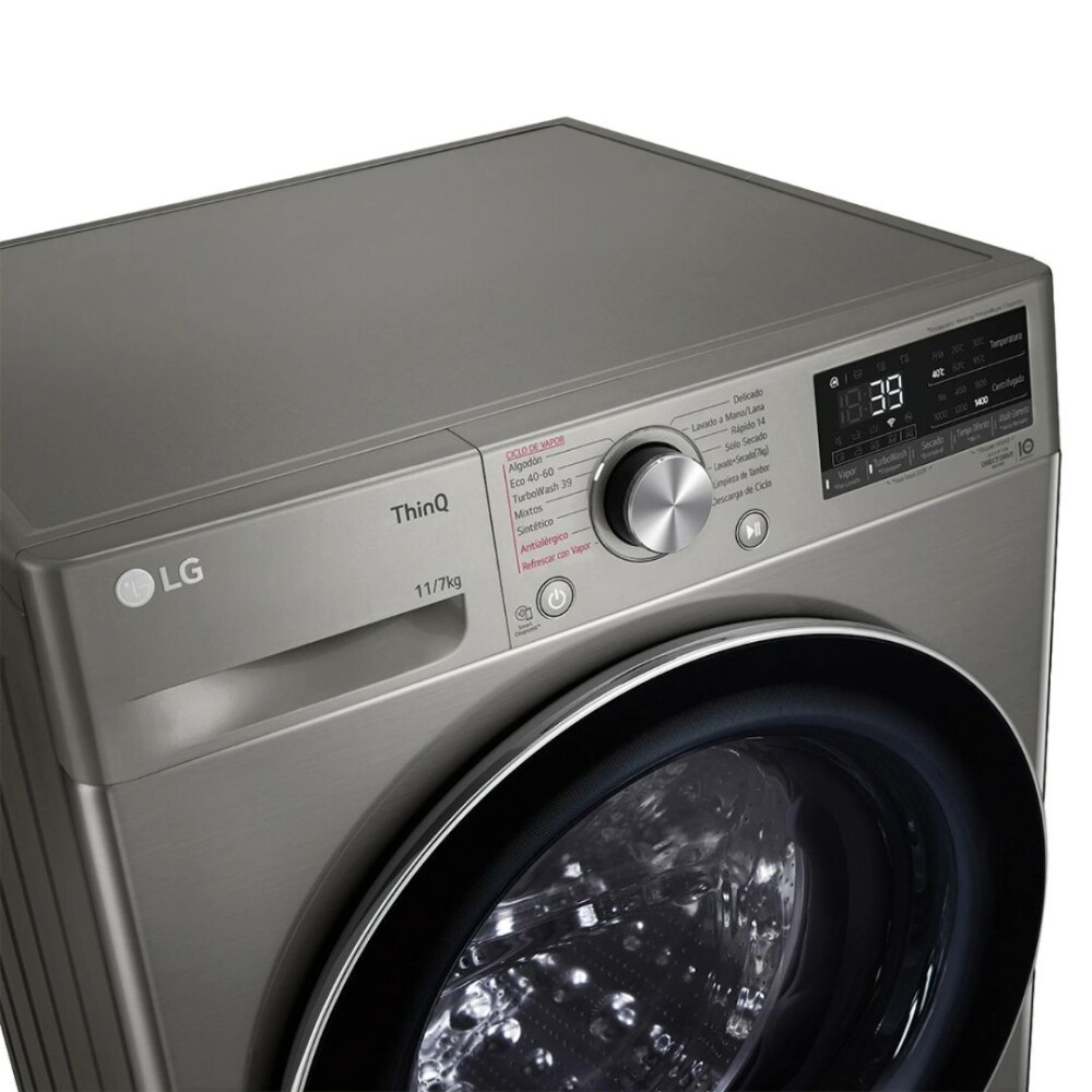 Lavasecarropas Carga Frontal Inox 11Kg - Modelo AI DD™ WD11PVC3S6 - Lg Lavasecarropas Carga Frontal Inox 11Kg - Modelo AI DD™ WD11PVC3S6 - Lg