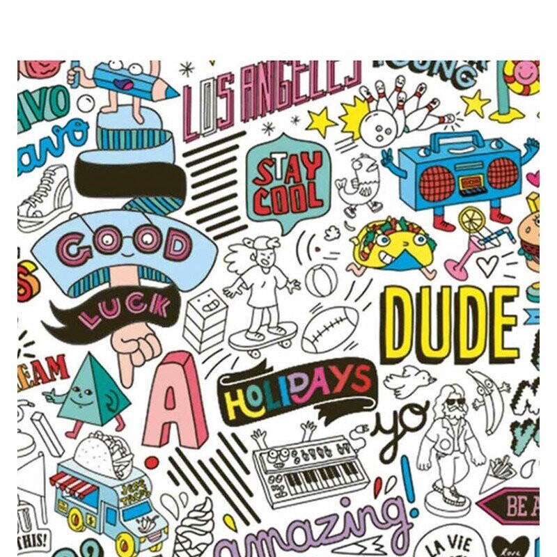 Poster para completar con stickers Street Art