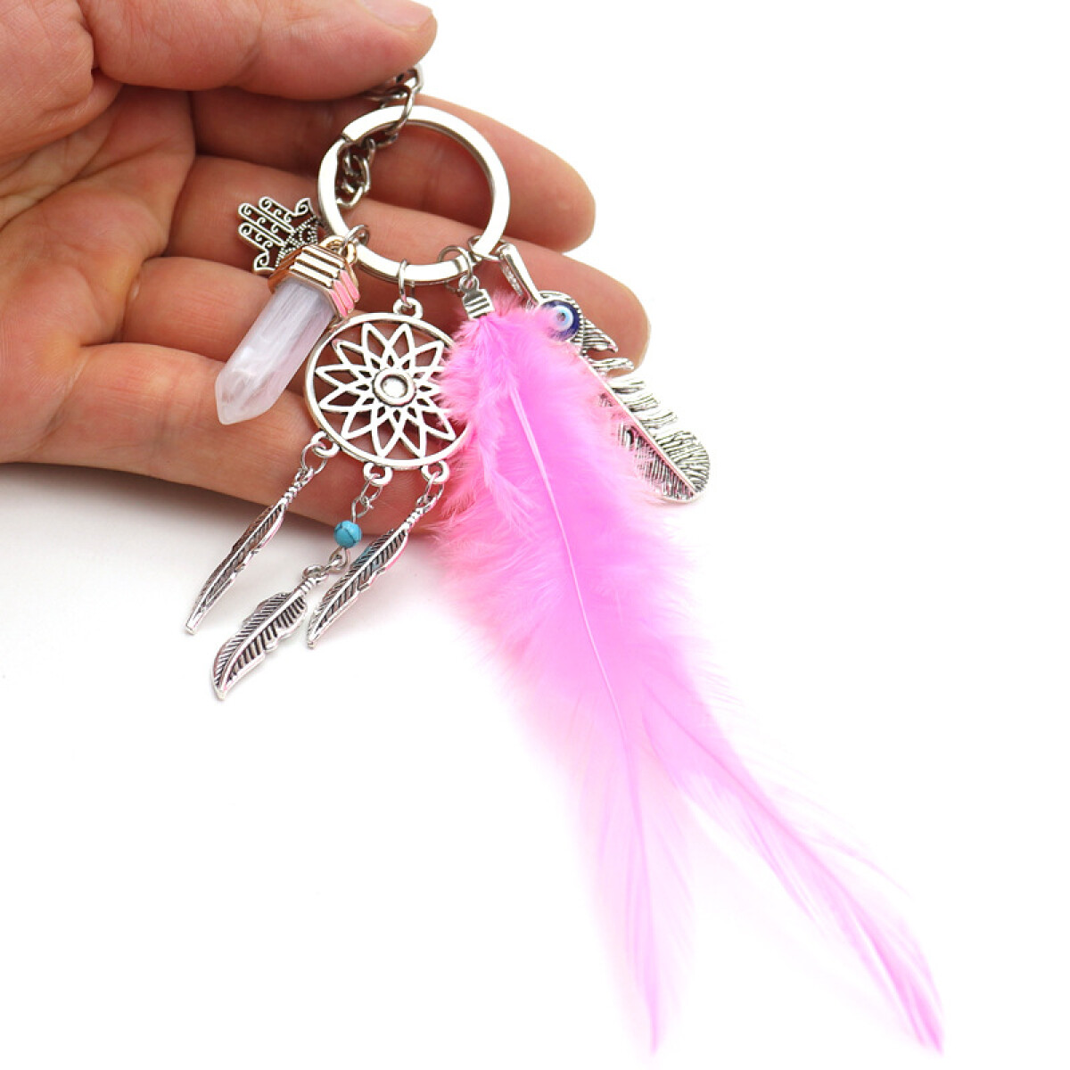 Llavero Atrapasueños - Rosa 
