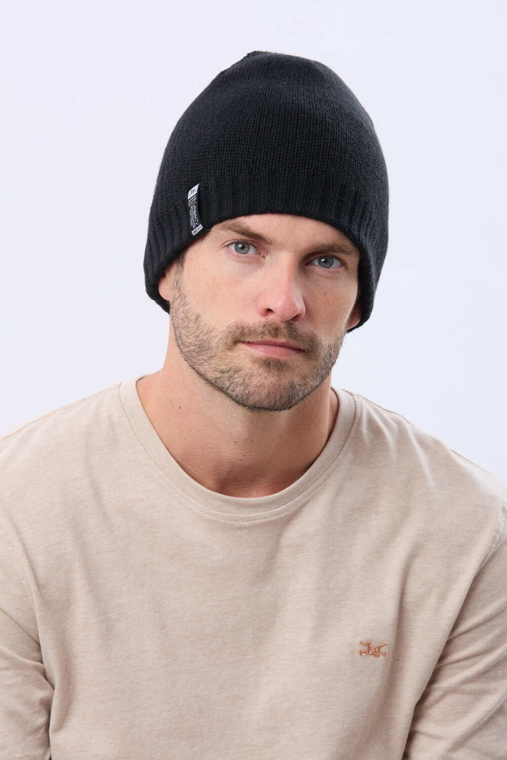 GORRO TEJIDO REVERSIBLE Azul