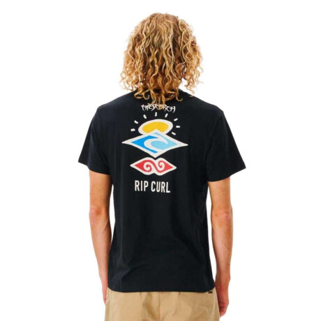 Remera Rip Curl Search Icon Negro