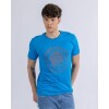 Camiseta en algodón estampada UFO Adventure azul Azul