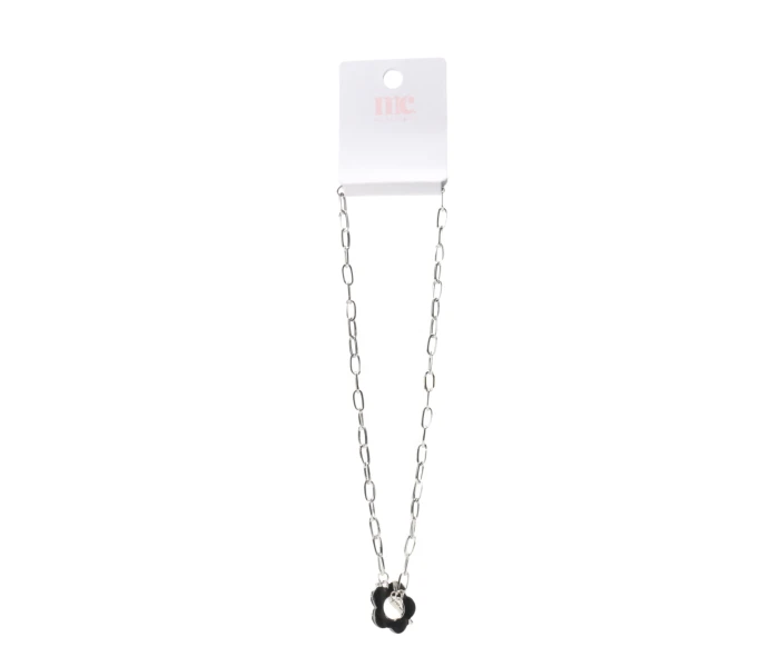 Collar cadena con flor Silver
