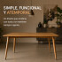 Mesa Comedor Combohome Eames Margot Rectangular 120 X 80cm Marrón 1