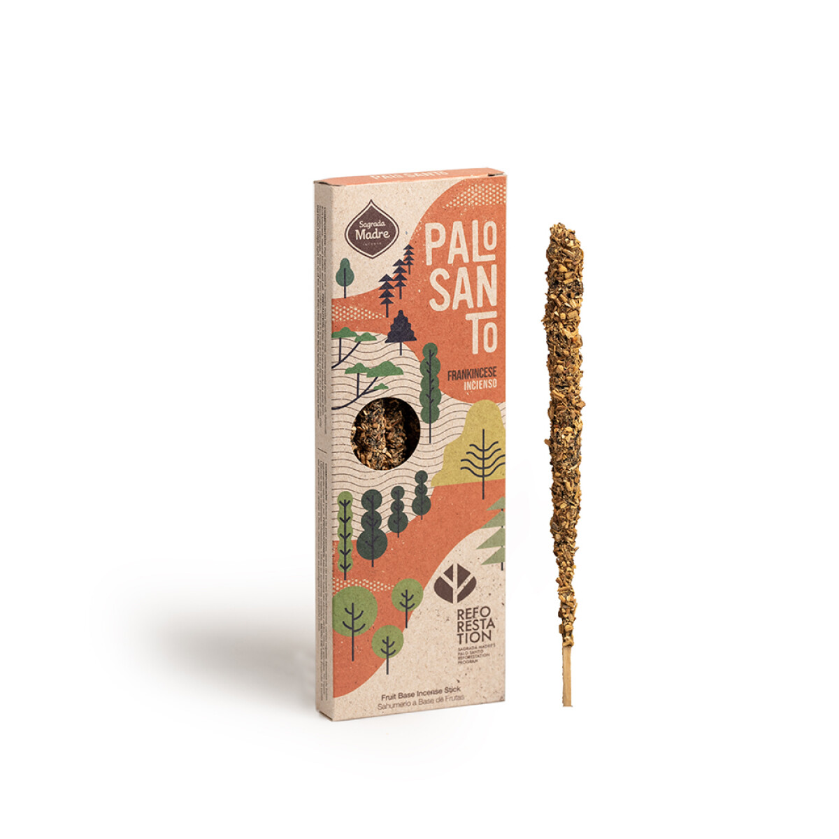 INCIENSO PALO SANTO CORTO SAGRADA MADRE X4 - Incienso 
