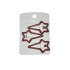 Broche pinzas bordó estrellas x3 Broche Pinzas Bordó Estrellas X3