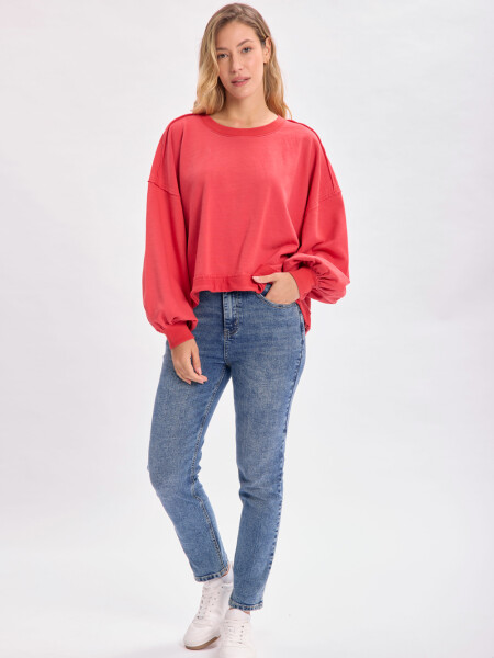 Pantalón jean recto Azul Medio