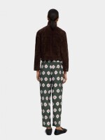 Pantalón Fluido Estampado verde