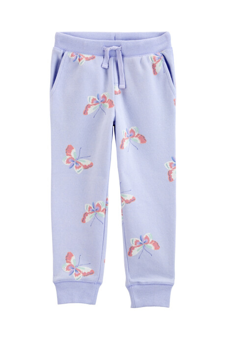 Pantalón de algodón, diseño mariposas Sin color