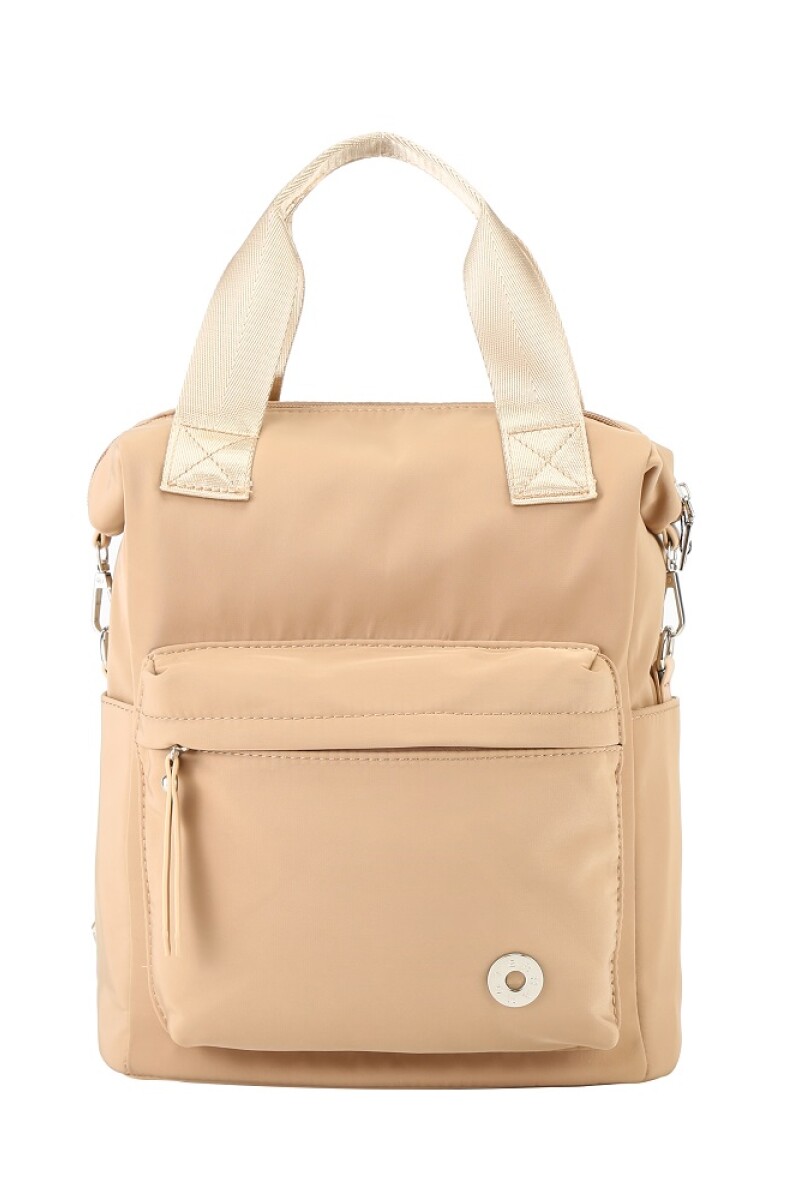 MOCHILA TERRANO LONA CIRIO BEIGE