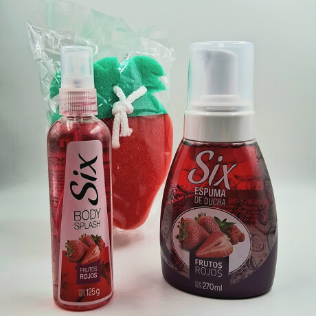 Pack navideño Six ducha Espuma de ducha + Body splash + Esponja