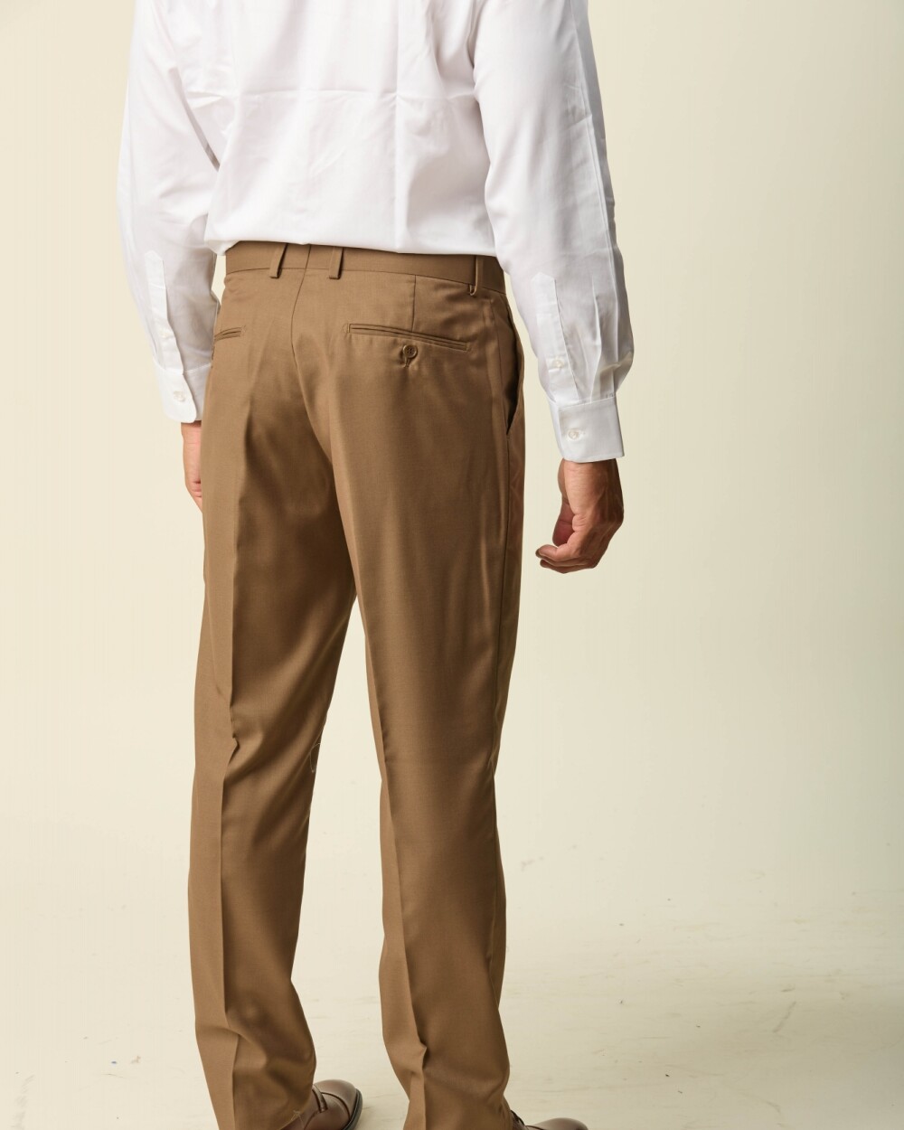 Pantalón Vestir Corte Clásico Khaki