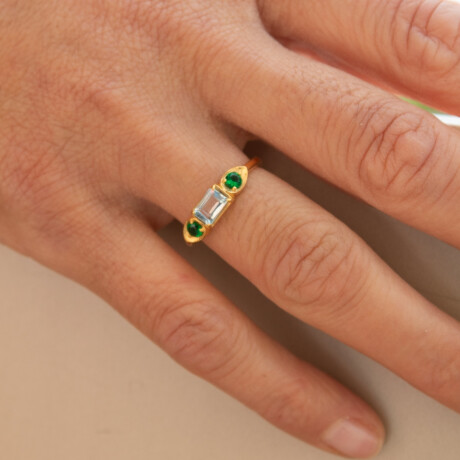 Anillo Karvik de plata 925 bañada en oro 18 K 0