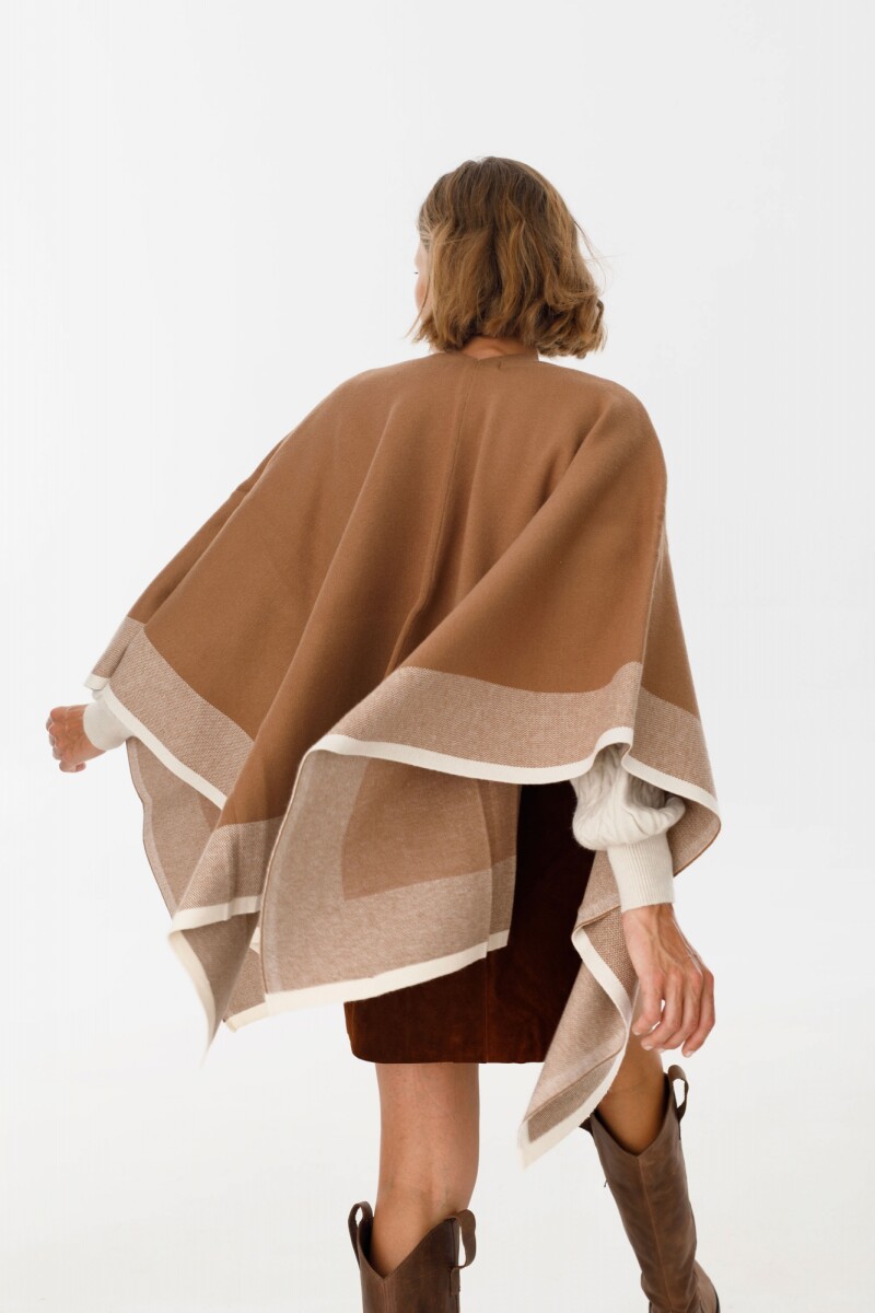 Ruana Line Camel/Crudo