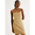 VESTIDO CURTO FEM MARROM CLARO