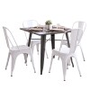 Juego de comedor 4 sillas tolix 70 Blanco