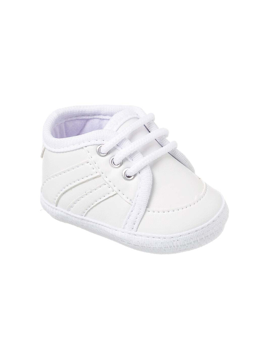 Tenis Acordonado Bebe - Blanco 