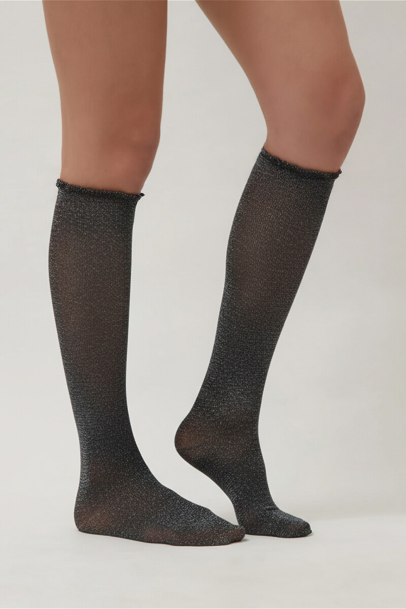 Medias dama fina brillo semi transparente - Variante unica