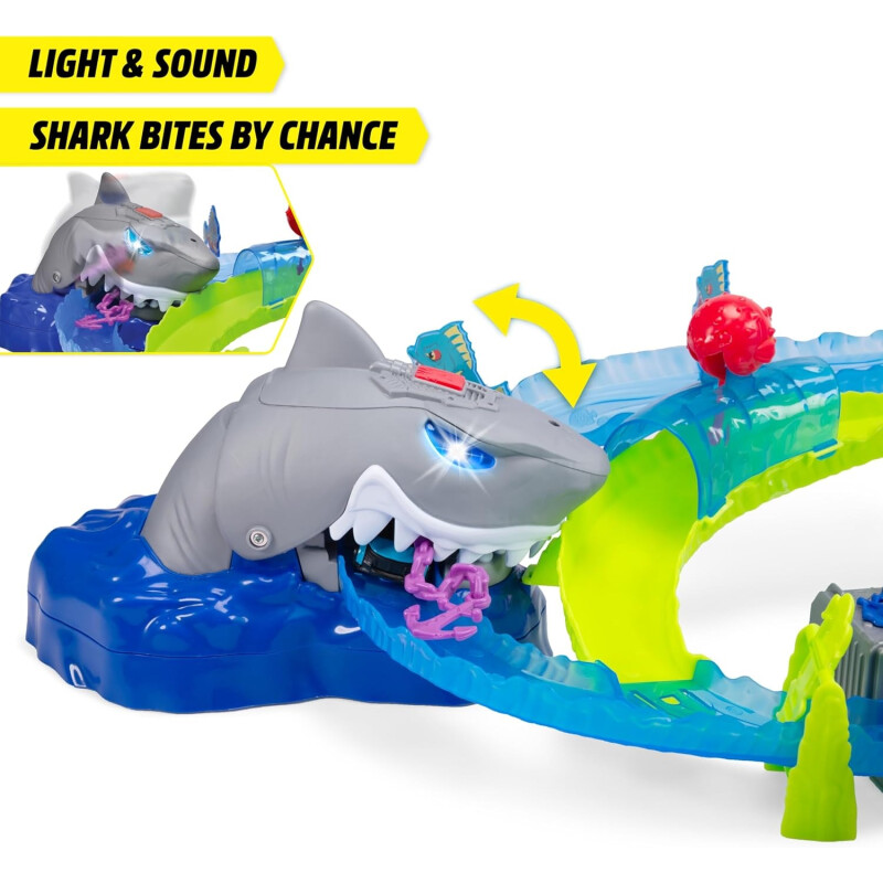 Dickie Toys - Pista de carreras de coches White Shark Dickie Toys - Pista de carreras de coches White Shark