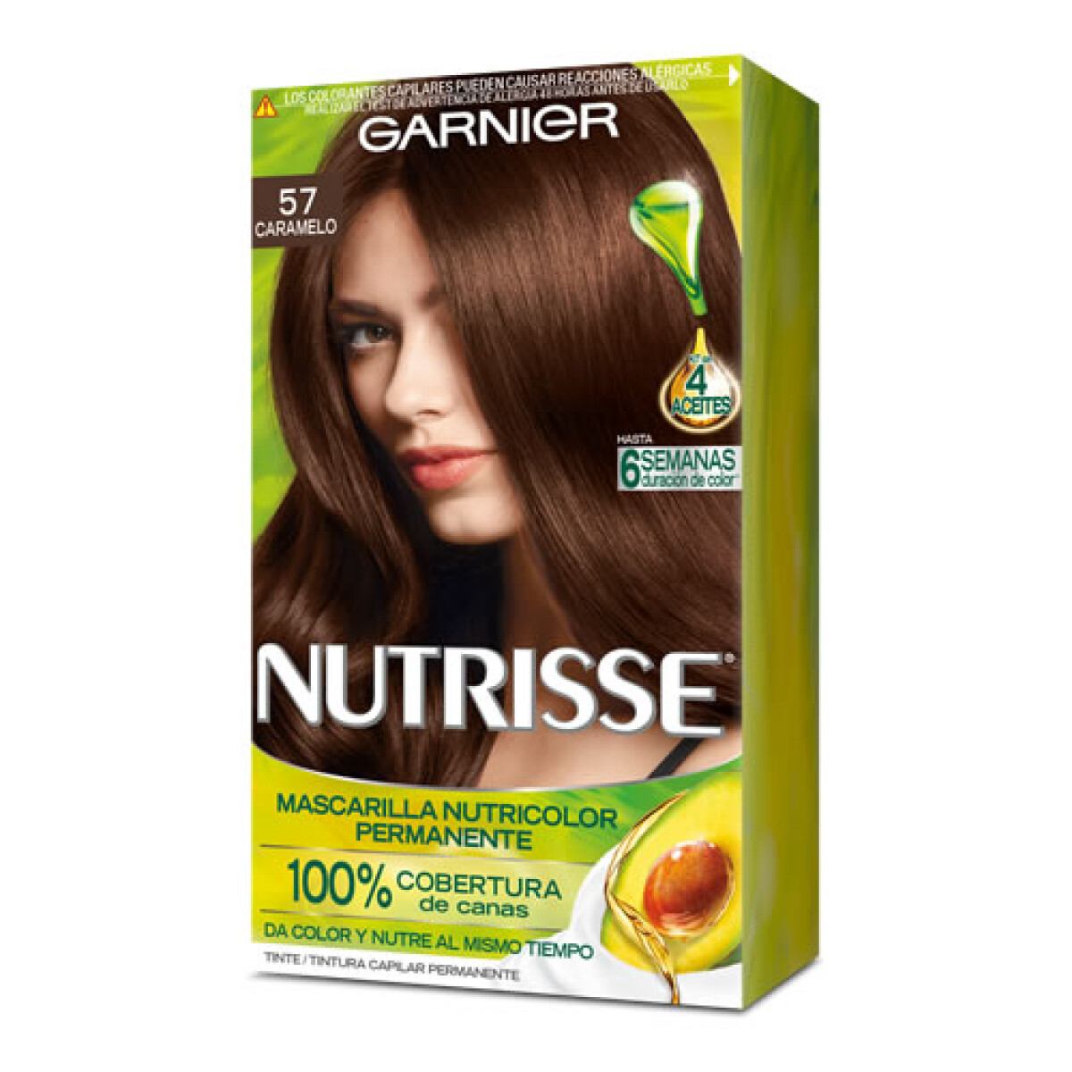 Tinta Garnier Nutrisse Nº57 Ámbar | Rubio Cálido y Brillante