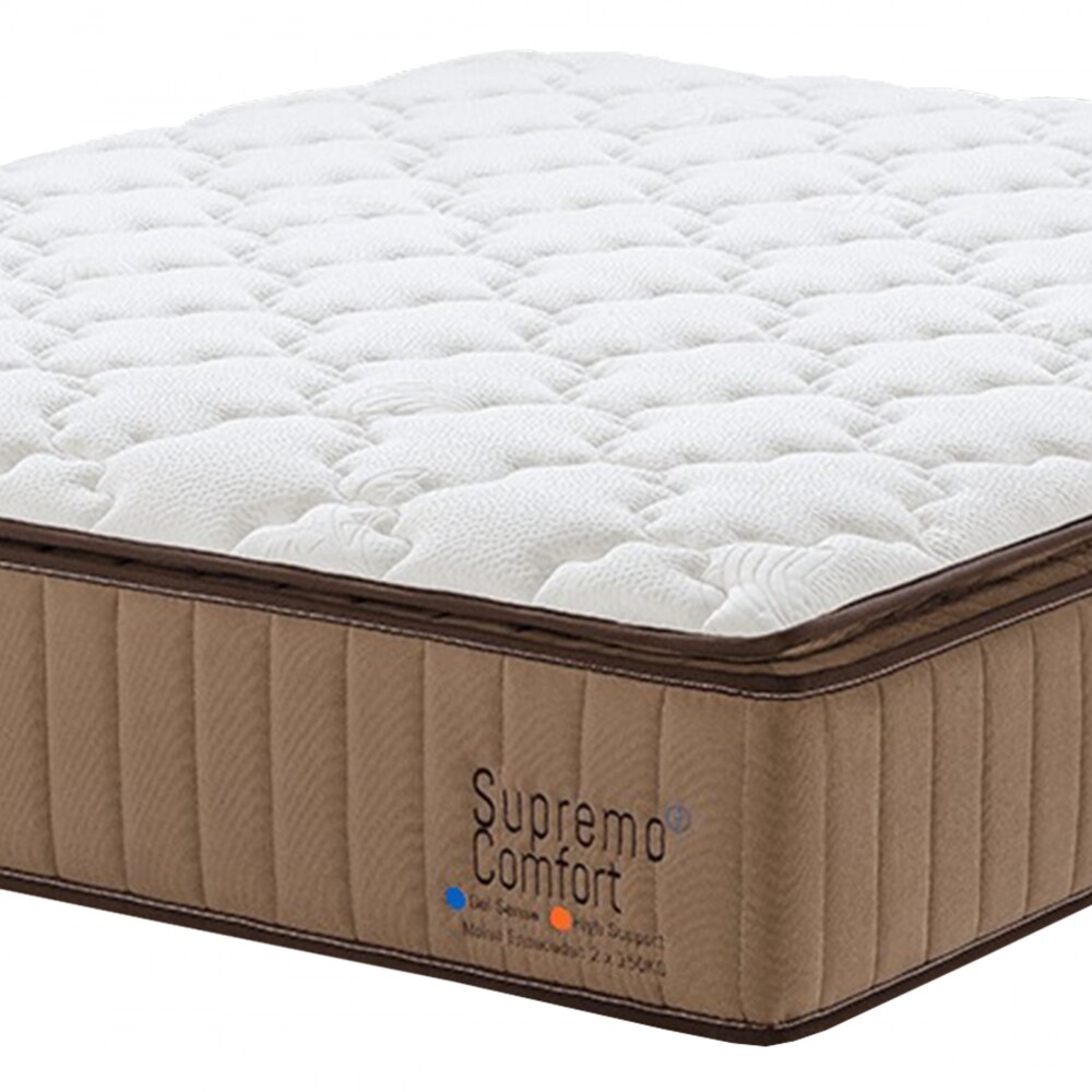 Colchón - 2 plazas Resortes Pocket 150 kg - Supremo Confort Colchón - 2 plazas Resortes Pocket 150 kg - Supremo Confort