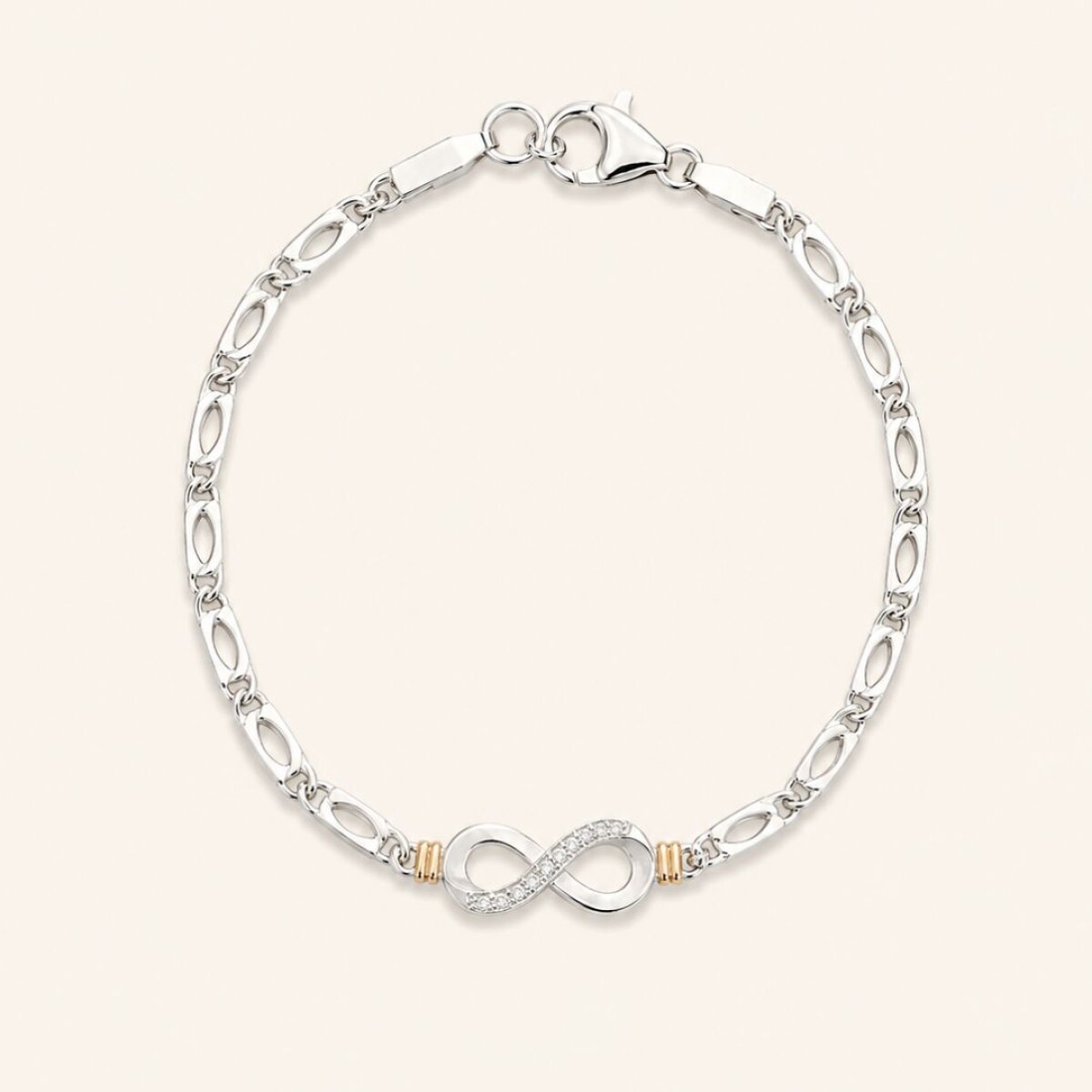 Pulsera Infinito - Plata y Oro 