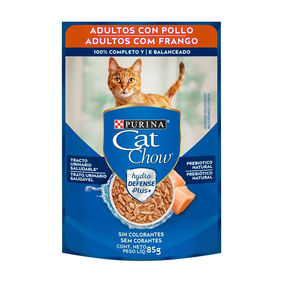 CAT CHOW EN SALSA - ADULTOS POLLO 85 GRS 