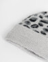 Gorro Color Block Gorro Tejido Animal Print - Gris Medio