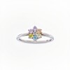 Anillo Flor-Plata 925-Piedra Zirconia Varias -AN3254 conpiedra