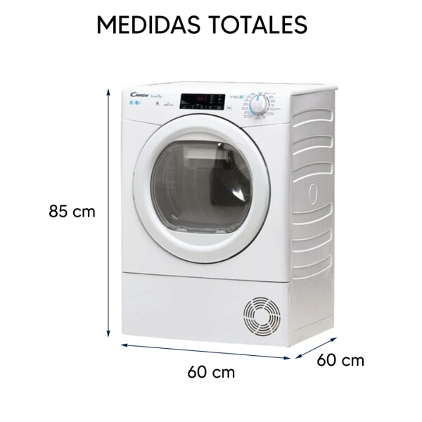Secarropas 8 Kg Candy Csoc8te-s SECARROPA CANDY CONDENS. 8K CSOC8TES AP