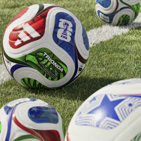 adidas PELOTA FIFA WORLD CUP 26 TRIONDA COMPETITION White/Red/Green/Blue