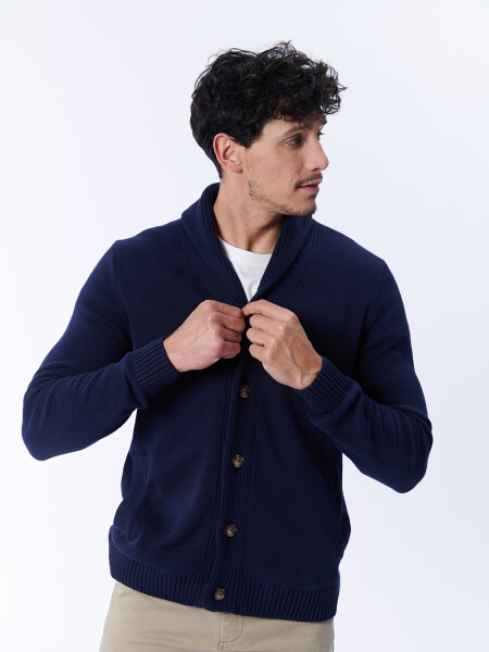 Cardigan tejido Azul Marino