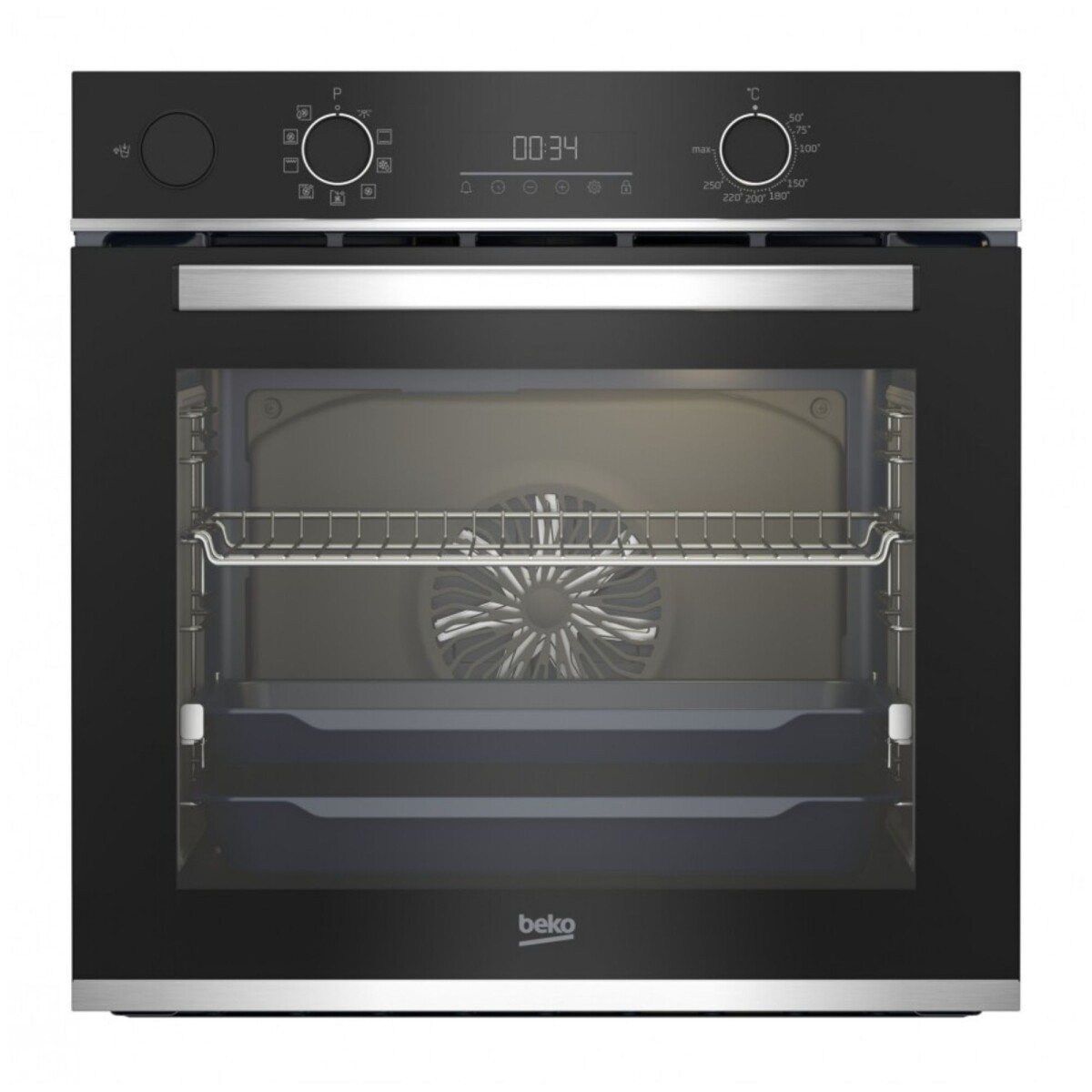 Horno empotrable 72L con grill 60cm Beko BBIS13300XMSE - Negro 