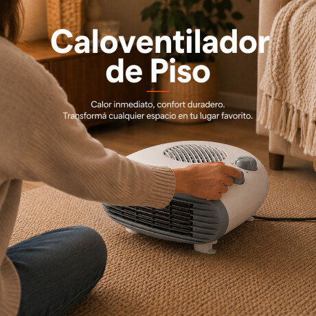 Caloventilador 2000w Bajo Consumo Termostato Warmthy Blanco