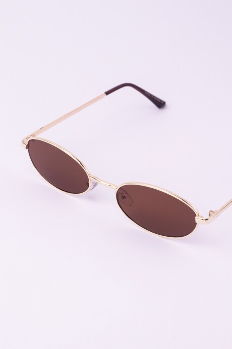 METAL SUNNIES OVAL BROWN