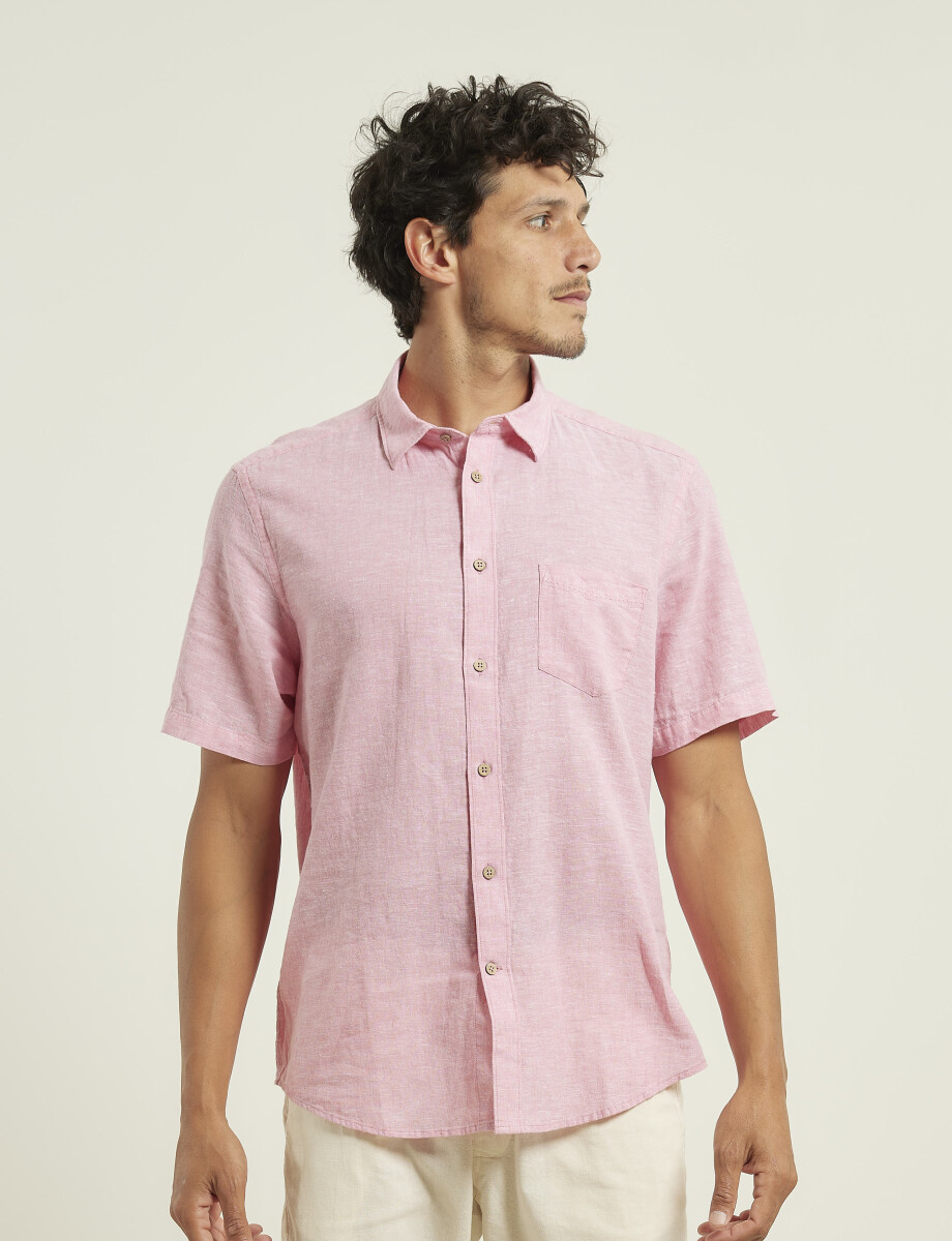 012265 CAMISA HARRINGTON LABEL Rosado