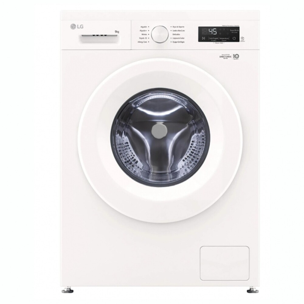 Lavarropas frontal LG inverter 9Kg WM9GWVFS6 blanco