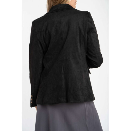 Blazer Gamuza Negro