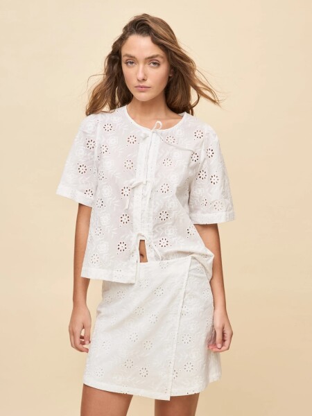 SHORT POLLERA ALLIE DOLORES BLANCO