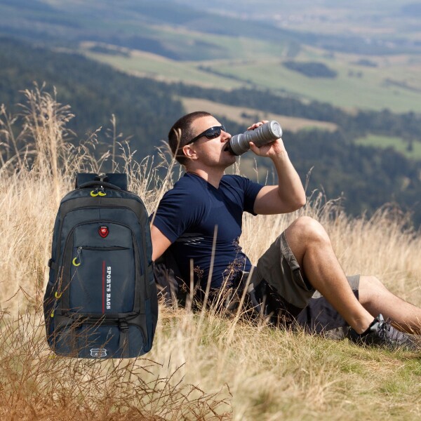 Mochila Urbana Deportiva Clemur 50 Lts Senderismo Camping Escolar Color Azul Y Negro Diseño De La Tela Lisa Clemur Mochila Urbana Deportiva Clemur 50 Lts Senderismo Camping Escolar Color Azul Y Negro Diseño De La Tela Lisa Clemur