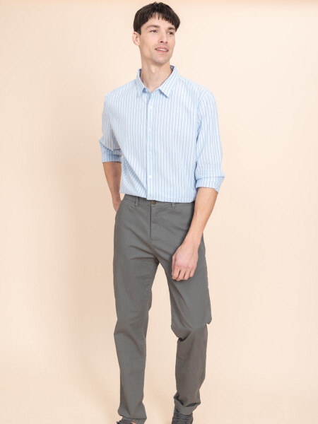 Pantalón chino Gris