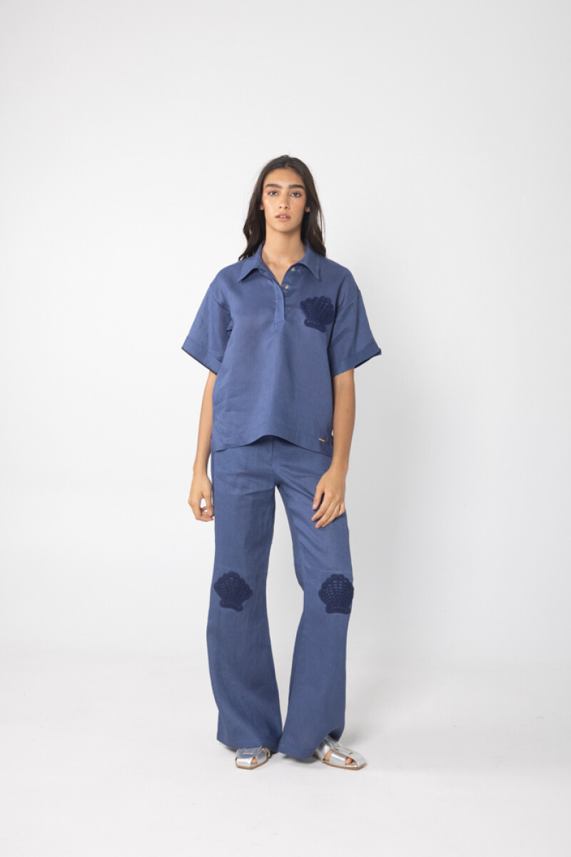 Blusa Mar - Azul Piedra 