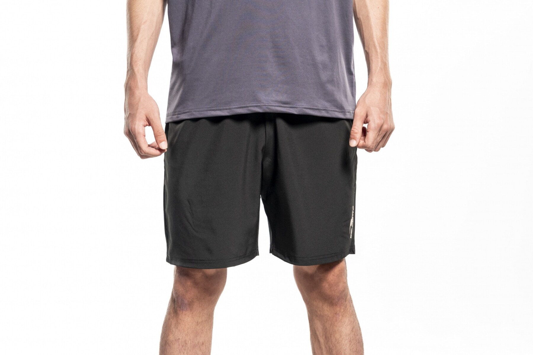 RAPID RUNNING SHORT MEN MILITARY GREEN - BLACK 