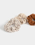 Skunzies Set por 3 Set De Scrunchies - Marron Medio