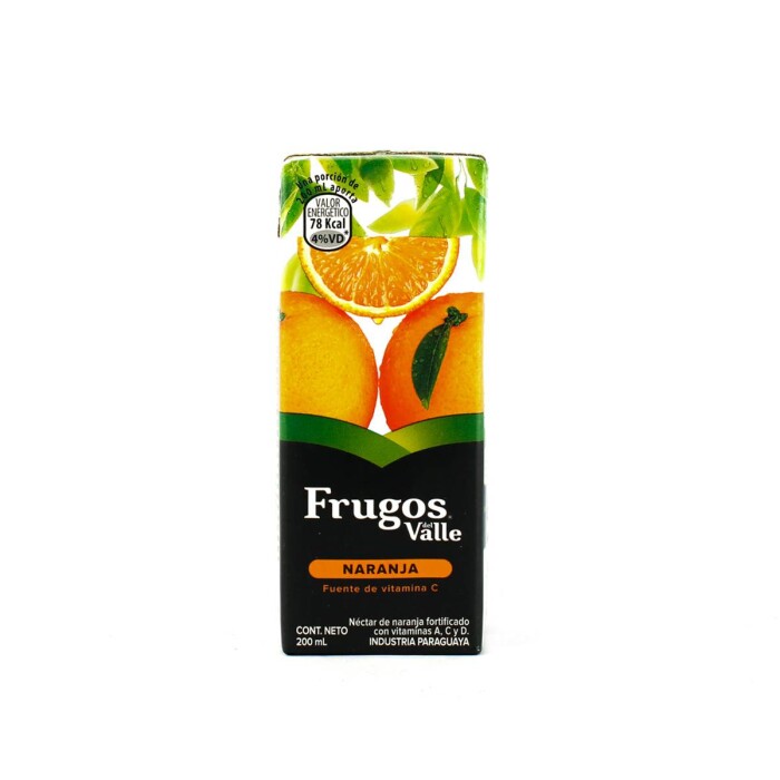 FRUGOS DEL VALLE JUGO DE NARANJA X 200 única