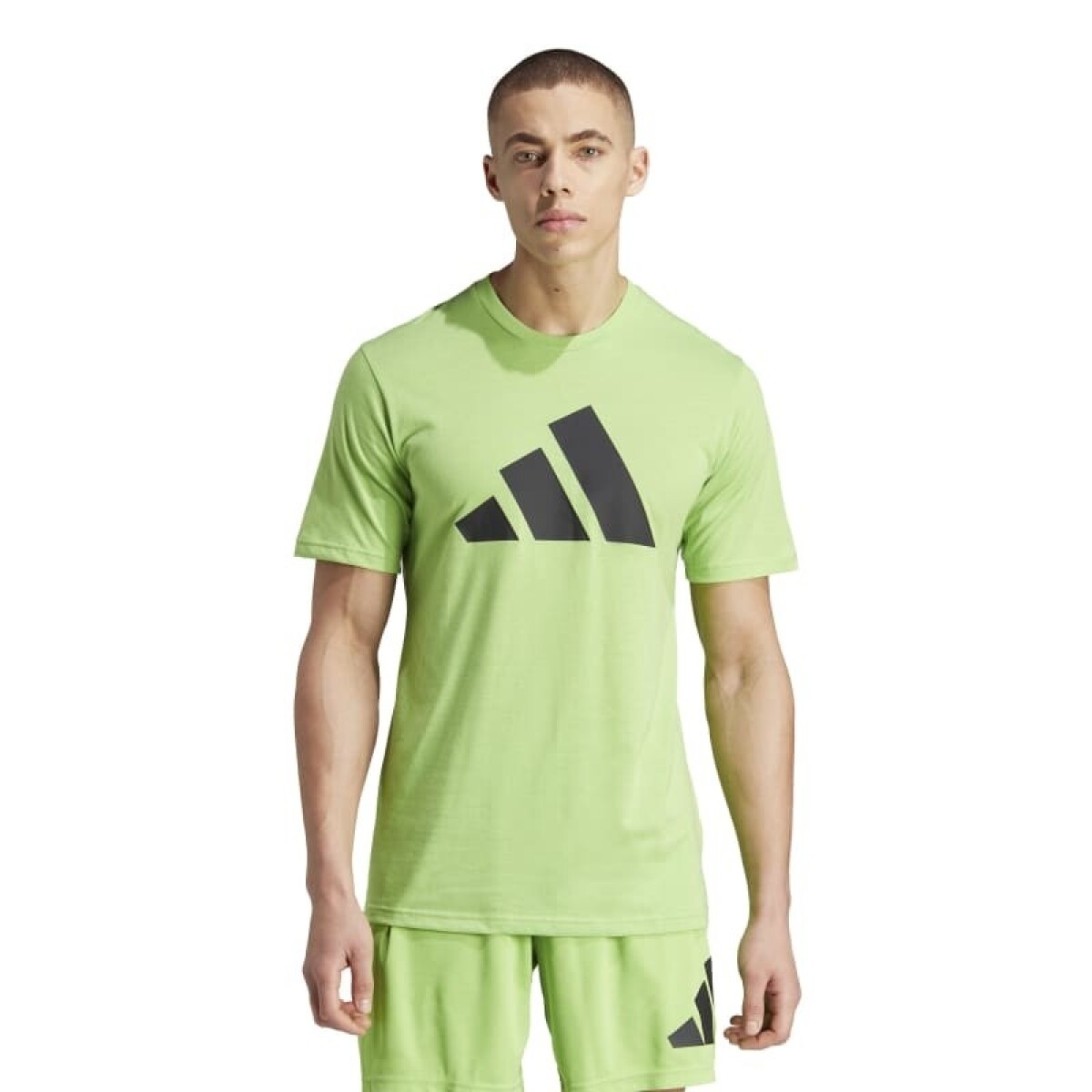 Remera Adidas Train Essentials Feelready Logo - Verde 