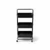 ORGANIZADOR METAL/PLAST NEGRO 3 NIV C/RUEDITAS Unica