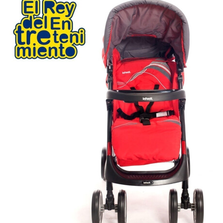 Coche Pompeya Infanti Bebé 3 En 1 +baby Silla+ Base Rojo